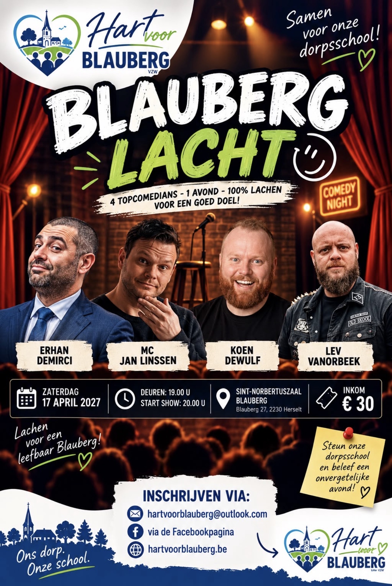 Affiche Blauberg Lacht op 17 april 2027